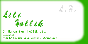 lili hollik business card